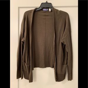 Brown button up cardigan